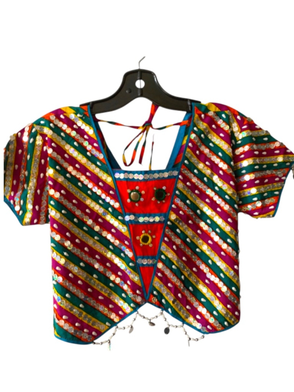 Vibrant Multi-Color Navratri Chaniya Choli - Traditional Garba Outfit